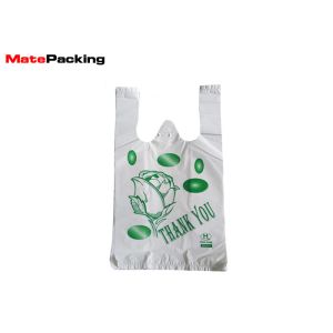 Custom Logo Printing Biodegradable Trash Bags , Custom Plastic Shopping Bags