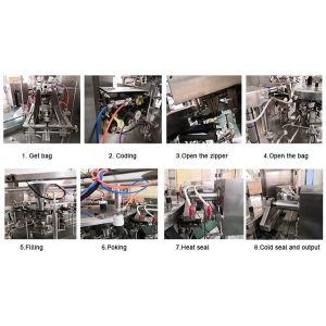 Sunflower Seeds 380V 60HZ Multihead Weigher Packing Machine