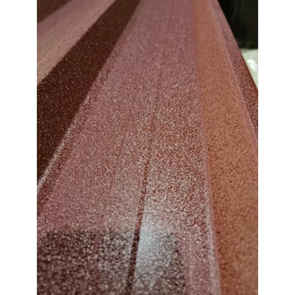 Z275=G90 Super SMP 40 Years Pre-Painted Galvanized Red Color Textured Trapezoida