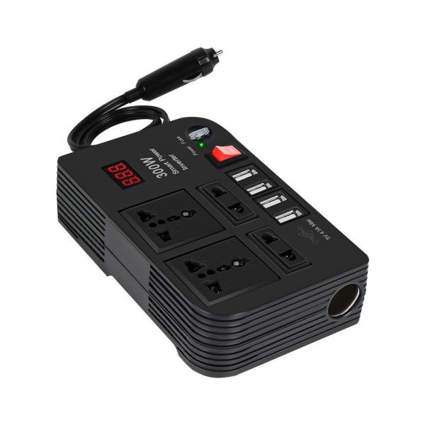 Quality Factory Price Car Battery Inverter Digital Display Car Inverter 300W High Power Charger Modified Sine Wave Inverter Car wholesale