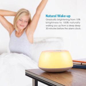 3 Levels Brightness Multicolor 3W Wake Up Alarm Clock Light Touch Sensor