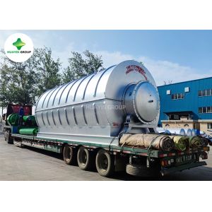 China Continuous Pyrolysis Plant Waste Plastic To Petrol Recycling Machine on sale