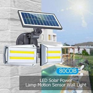42SMD 80COB 280LM Infrared PIR Solar Motion Sensor Wall Light 6000-6500K