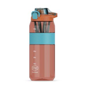 FDA Approved 64oz Clear Tritan Plastic Sport Bottles With Handle