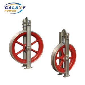 Overhead Line Bundle Aluminum Single Stringing Block Conductor Pulleys