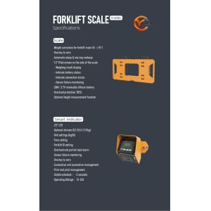YanMing H Series Forklift Scale - High Precision Weighing with Tilt Correction &