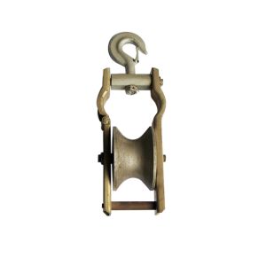 Cable Pulley Block And Tackle Single Sheave Transmission Line Stringing Tools