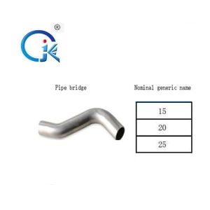 Polishing Stainless Steel Bend with 90 external thread Nickel White