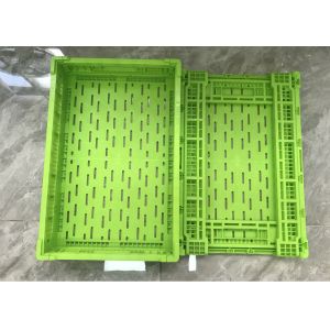 Polyethylene Fruit And Vegetable Plastic Crates For Shipping Color Custom