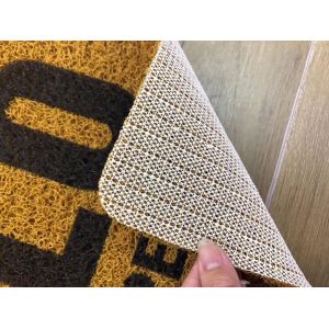 Anti-slip plastic pvc printed door mat