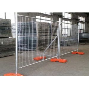 China OHSAS 60*60mm Temporary Safety Fencing 40-60g/M2 Zinc Coating on sale