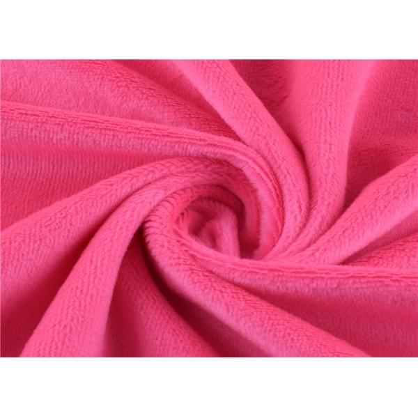 Quality Soft Solid Colour Tricot Brushed Fabric Short Pile 100% Polyester wholesale