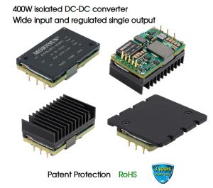 Cheap 400W isolated DC-DC converter Wide input and regulated single output for sale