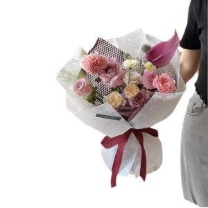 OPP Bouquet Wrapping Paper Matte / Nosa Transparent Flower Packaging Material