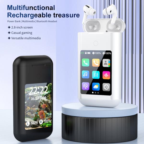 Quality Large Battery In Ear Style Touch Screen Earphone with Multiple Functions and 2.8" TFT Screen Display 8000mAH wholesale