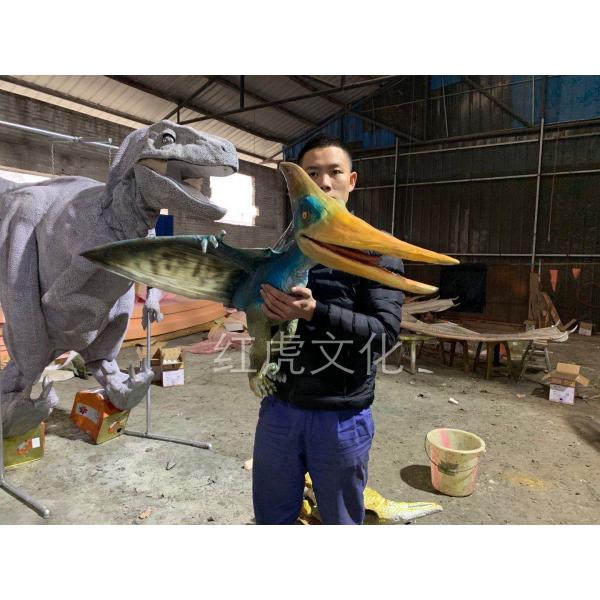 Life Size Realistic Dinosaur Puppet , Jurassic Park Pterosaur Hand Puppet