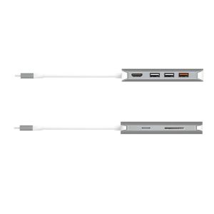 7 in 1 USB Type-c HUB type USB-C Adapter for MacBook Pro 2018/2017/2016