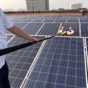 7.5 M Lengthened Handle WLS-4-2-7WL Portable Dual-Head Photovoltaic Panel