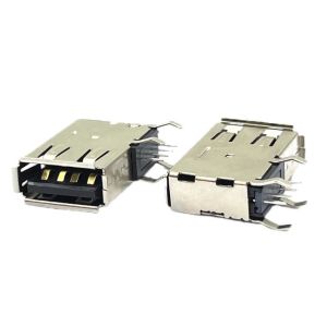 ODM 500V USB Socket Connector Usb2.0 With AU 1U Contact Plating
