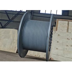 Q355B Material Lebus Grooved Cable Drum For 15Ton Hydraulic Pulling Winch
