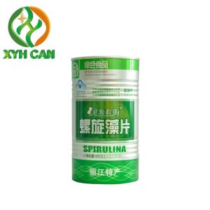 500g Metal Food Tins Empty Tinplate Can Packaging For Powders Glossy Lamination