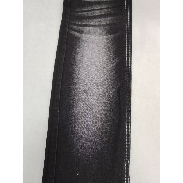 BLACK/BLACK 10oz BW Middle Weight Denim Fabric 10S Super-Soft High Stretch