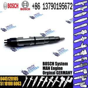 Diesel Fuel Engine Injector Assemblies 0445120105 Common Rail Injector