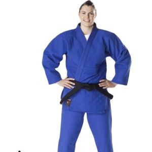 Cheap Unisex Blue Judo Gi Soft And Breathable Polyester Cotton Judo Outfit for sale