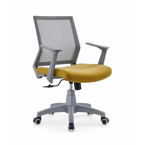 Adjustable Height Ergonomic Office Chair with Breathable Mesh and Rotating