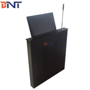 Motorized Microphone Computer Screen Lifter With 15.6 Inch Retractable Lifting