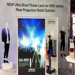 High Contrast 3D Holographic Display Gray Rear Projection Film For Window