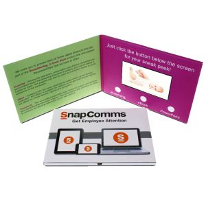 Experience the Power of 4.3” LCD Video Folder Display 1920 X 1080 Resolution 128MB Memory and More for Your Marketing