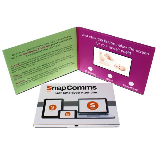 Quality Experience the Power of 4.3” LCD Video Folder Display 1920 X 1080 Resolution 128MB Memory and More for Your Marketing wholesale