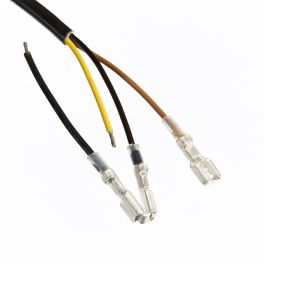 4 Wire Crimp Housing Industrial Wire Harness With Ferrite Protective Braid