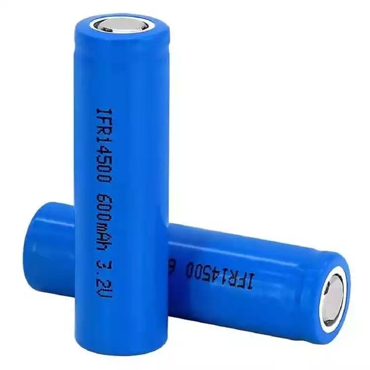 14500 3.2V 600mAh Cell Rechargeable Lithium Lifepo4 Battery For High Powered