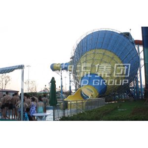 Huge Tornado Custom Water Slides For Family Riding , Width 18.6m