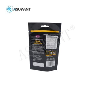 Matte Stand Up Pet Food Bag Heat Sealed Foil Customization With Transparent