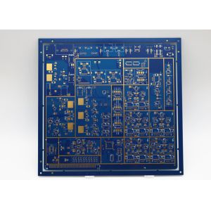 8L Computer Circuit Board Blue Soldmask Immersion Gold SMT circuit board
