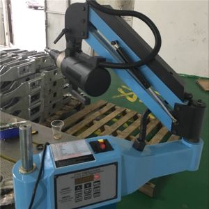 Threading Aluminum Blue Vertical Hand Tapping Machine Durable Wrench Screw