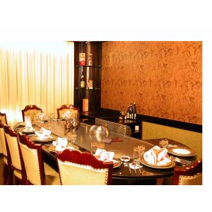 Cheap Pipeline Natural Gas Oval Shape Teppanyaki Grill Table Ten Seats for sale