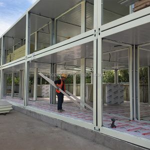 Plastic Steel Window Container Housing Prefabricated Expandable Container Homes