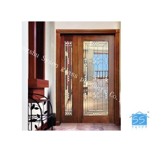 Decorative Sliding Glass Door Privacy Sound Proof Rectangle Square Glass