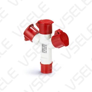 Multi Electrical Industrial Plug And Socket Waterproof Plastic Material
