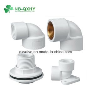 100% Material High Thickness Pn16 BSPT Threaded PVC Pipe Fitting for Water