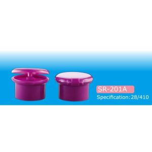 China Φ28/410 PP/PET round flip top cap for cosmetic plastic bottle closure,smooth finished on sale