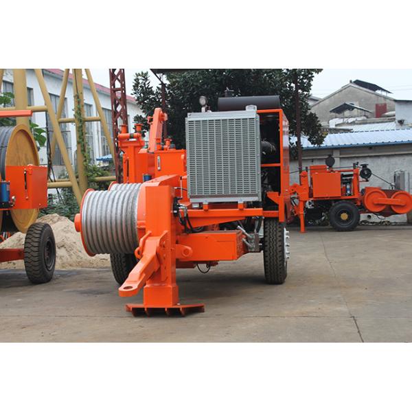 Hydraulic Transmission Line Stringing Equipment Cable Puller Groove Number 10