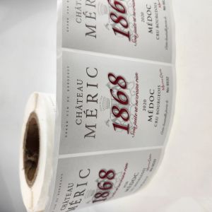 Custom Waterproof Wine Bottle Labels with Strong Adhesive Coating