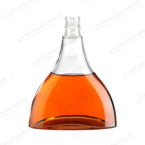 Quality Clear Glass Liquor Bottle With Corking OEM/ODM Acceptable 375ml 500ml 750ml Whisky Bottle wholesale