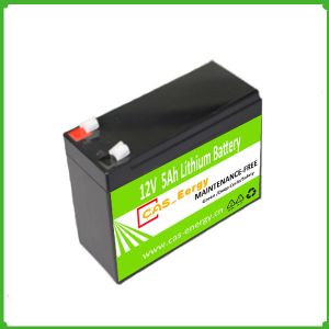 Rechargeable Deep Cycle Lithium Storage Battery Solar Use 12V 5Ah for Solar