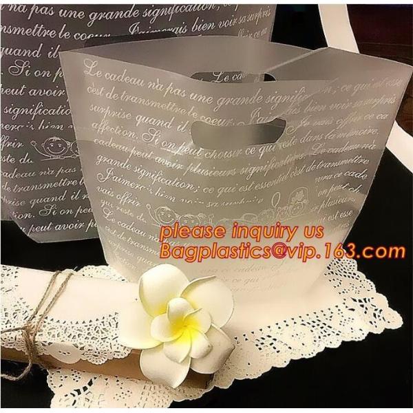 Custom Logo Printing PE Cheap Die Cut Patch Handle Biodegradable Shopping